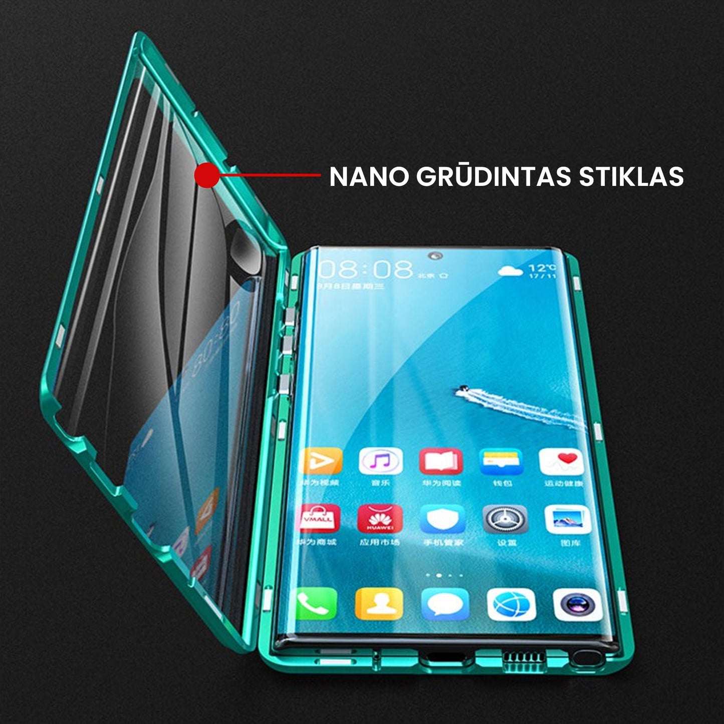 Karastatud klaasist telefoni ümbris (Samsungile)