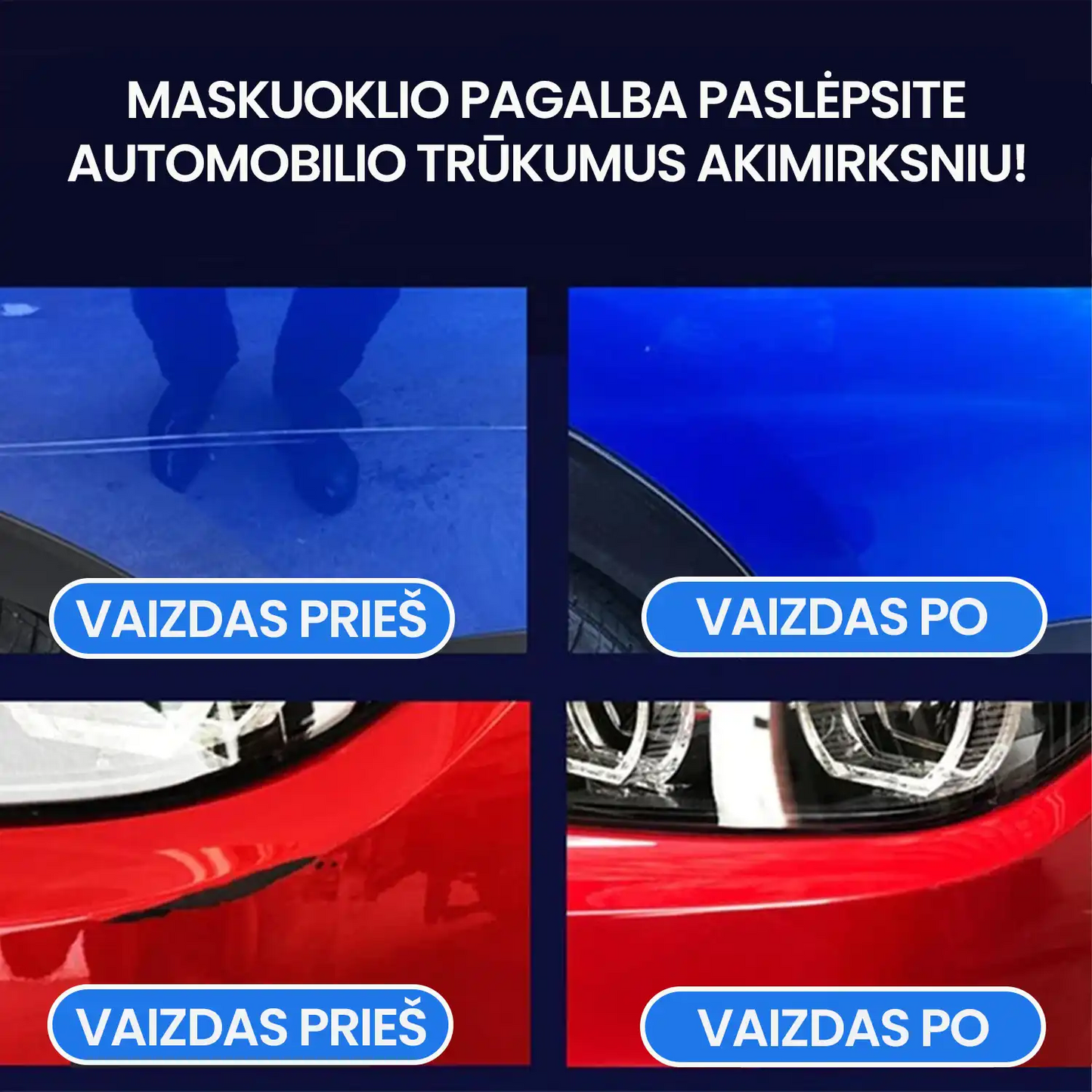 Auto kriimustuste peitevahend