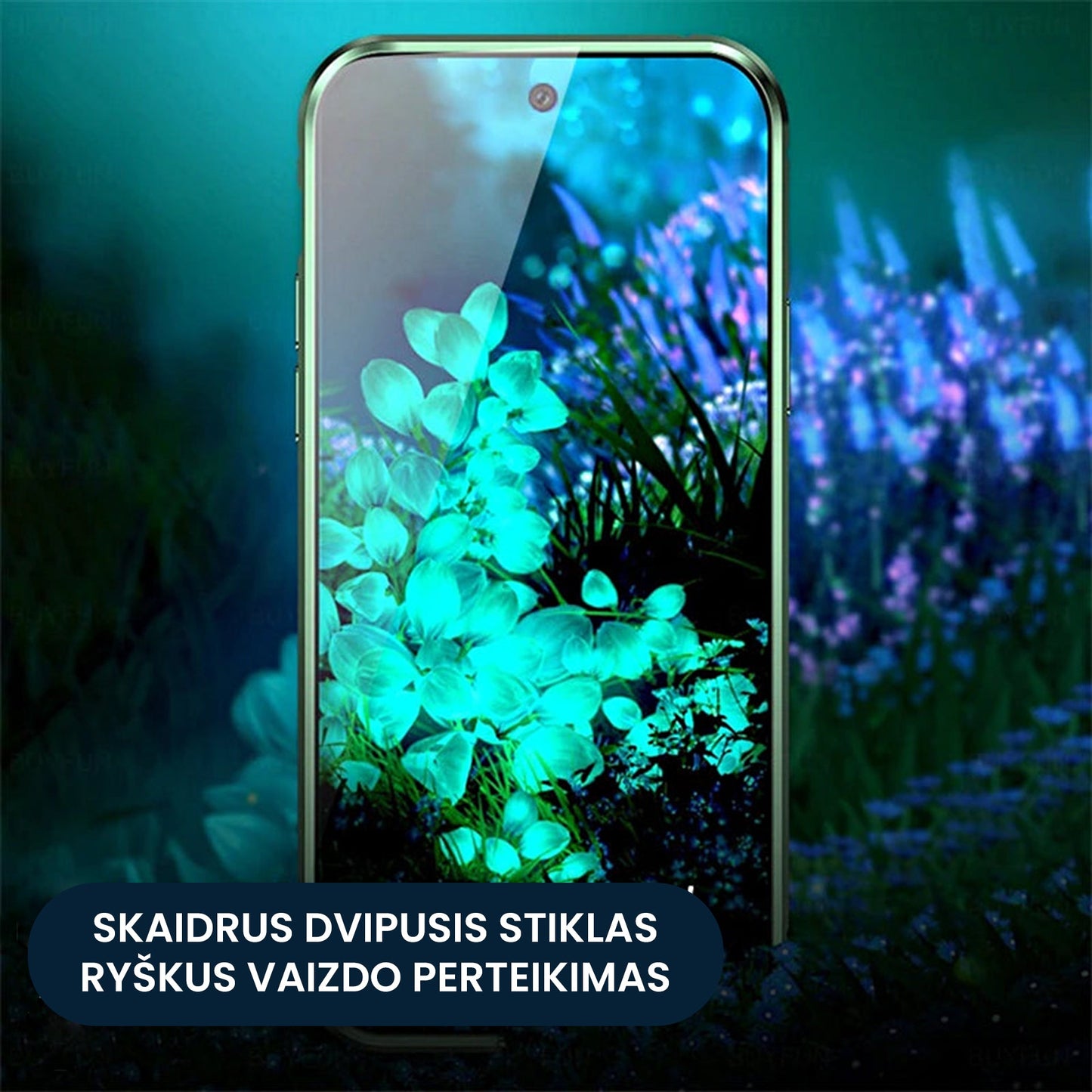 Karastatud klaasist telefoni ümbris (Samsungile)