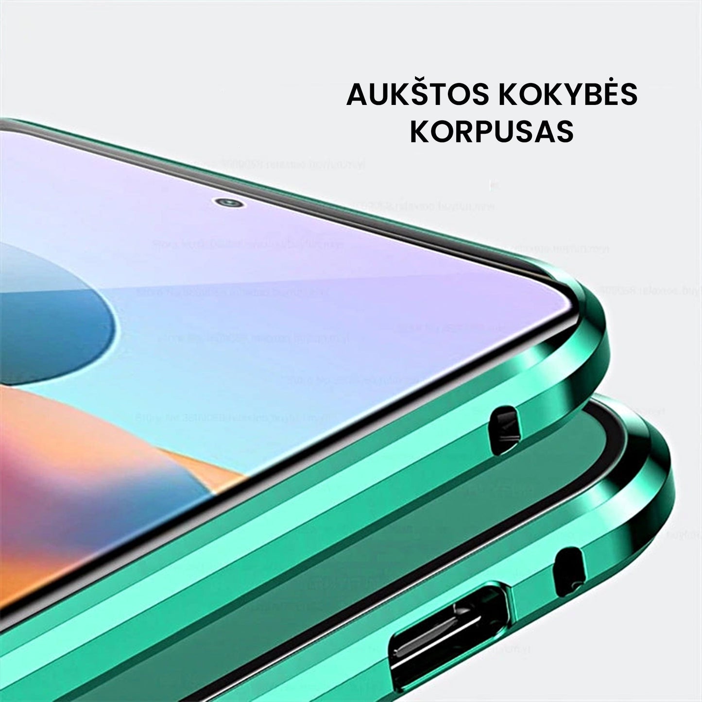 Karastatud klaasist telefoni ümbris (Samsungile)