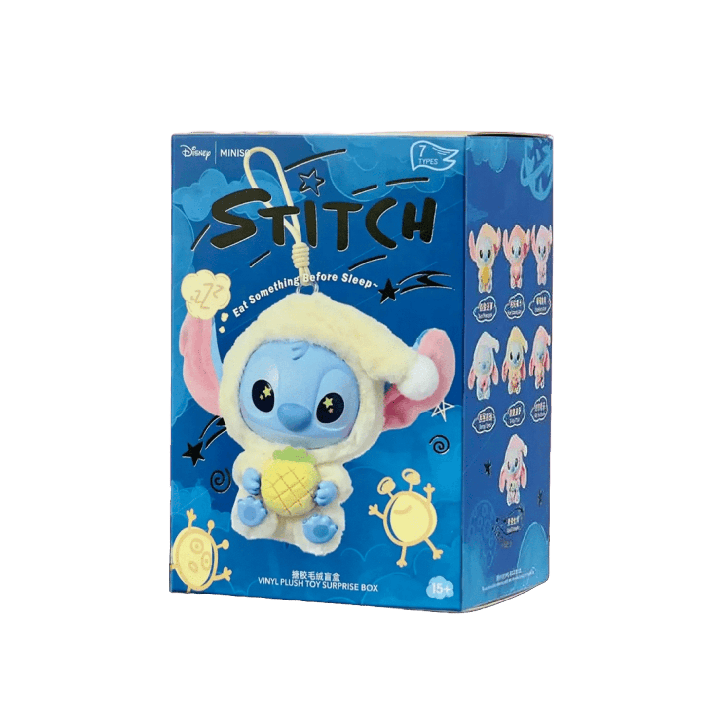 Stitch “Eat Something Before Sleep” - pehme ripats (koos üllatuskarbiga)