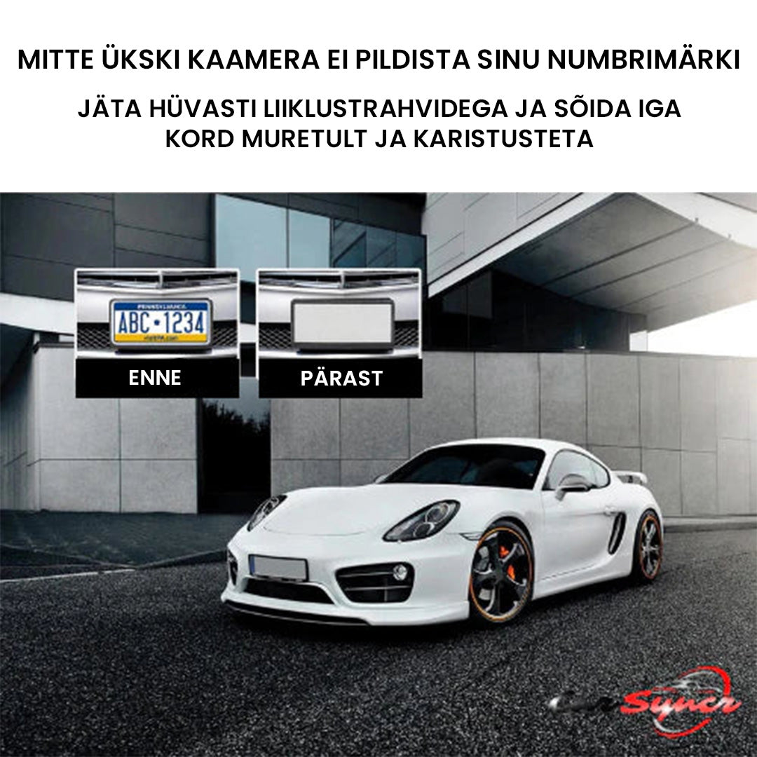 CarSync™ auto numbrimärki varjav pihusti | Jäta trahvidega hüvasti