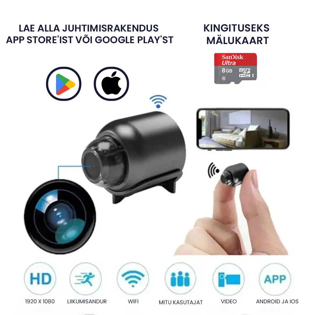 WifiCam™- juhtmevaba mini videovalvekaamera